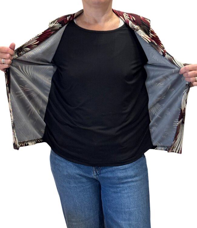 twinset (2in1) heavy- tricot "boeket" bordeaux