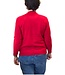 warme dames trui turtleneck wyber- patroon rood