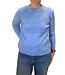 warme dames trui turtleneck wyber- patroon blauw