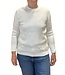 warme dames trui turtleneck wyber- patroon wit