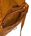 kleine leren schoudertas gevlochten cognac Hill Burry