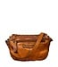 kleine leren schoudertas gevlochten cognac Hill Burry