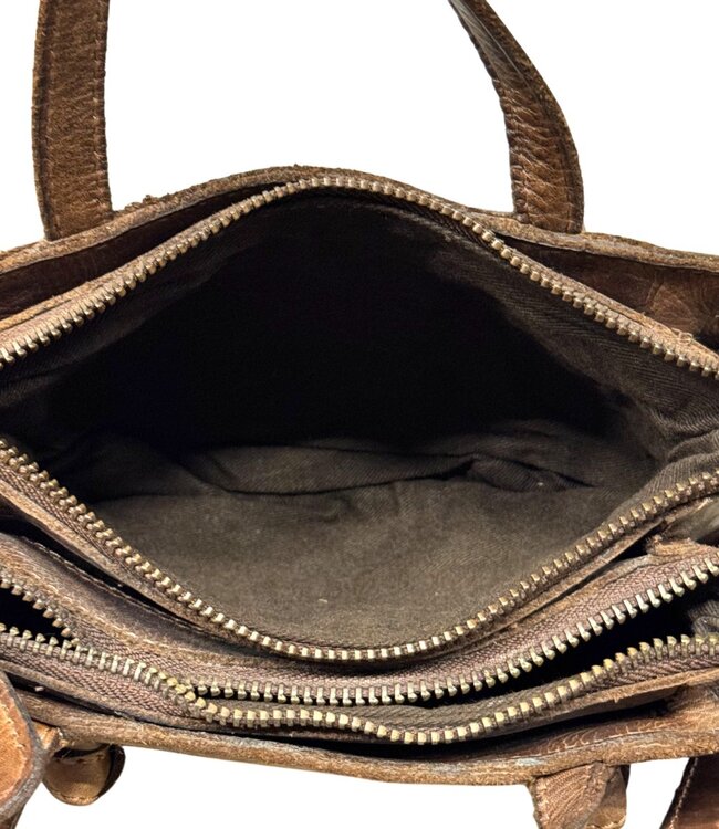 kleine handtas en schoudertas met studs (mini)