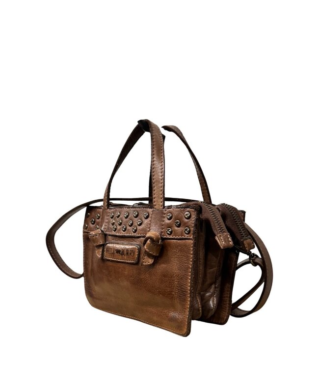 kleine handtas en schoudertas met studs (mini)