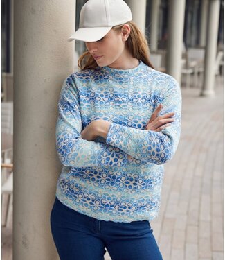 Sunday dames trui turtleneck figuur blauw Sunday