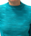 warme dames trui turtleneck golfpatroon aqua