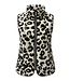 teddy dames gilet panther zwart- wit