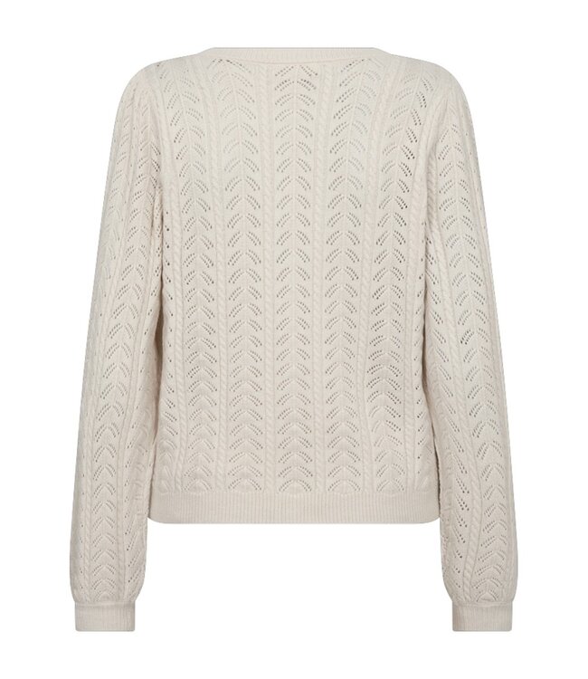 dames vest ajour gebreid "Larry" beige FreeQuent