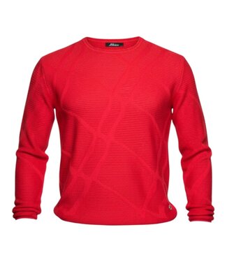 BLAUW chique dames trui katoen- structuur fuchsia