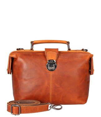 Leather Design kleine leren dokterstas dames natural