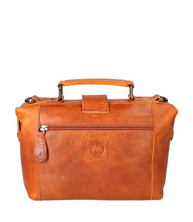 kleine leren dokterstas dames natural