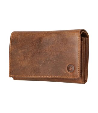 Leather Design dames portemonnee met overslag buffelleer LeatherDesign
