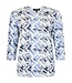 dames blouson shirt met fantasyprint blauw Sunday