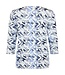 dames blouson shirt met fantasyprint blauw Sunday