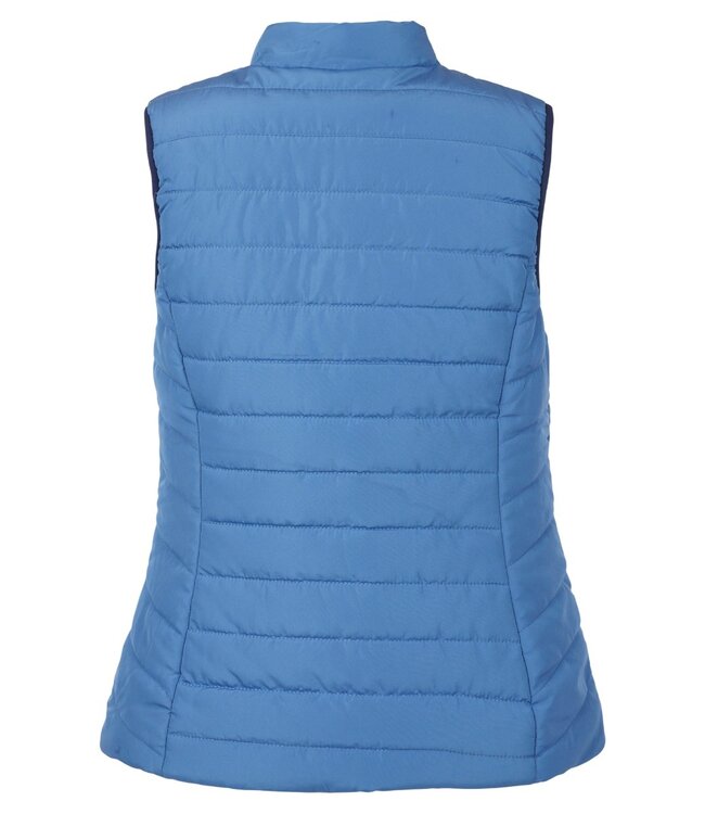 dames bodywarmer met ritssluiting blauw Brandtex