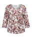 dames blouson shirt magnolia roza 3/4 mouwlengte