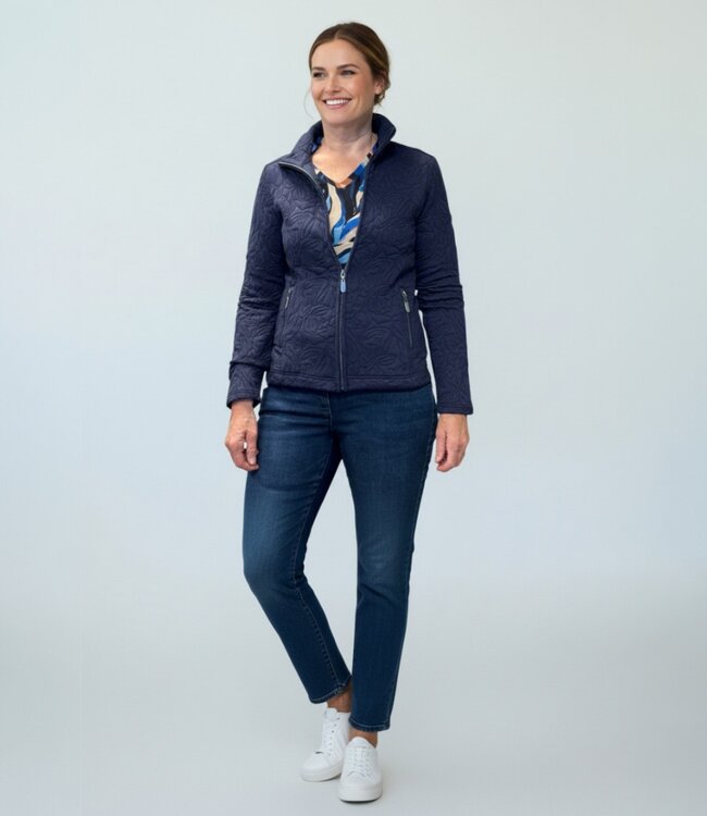 vest- jasje dames met ritssluiting marine Signature