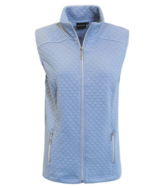 Brandtex. dames gilet met ritssluiting blauw Brandtex