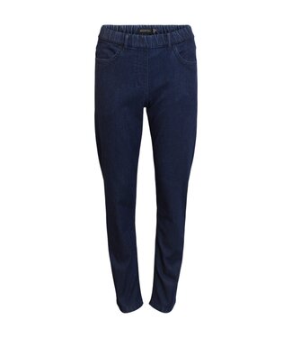 Brandtex. dames spijkerbroek "Sofie" met elastische tailleband marine Brandtex