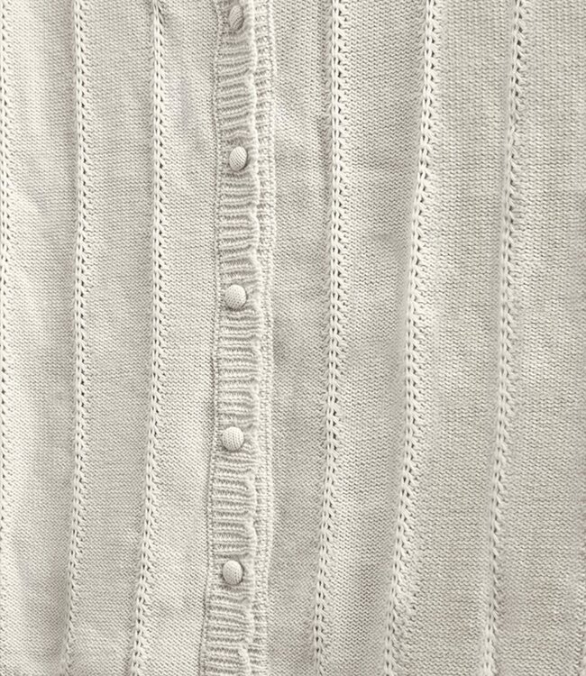 dames vest ajour gebreid "Mora" beige FreeQuent