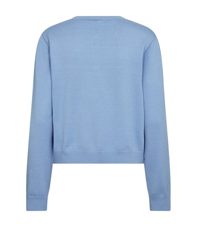 dames vest met strikjes "Tessa" blauw FreeQuent