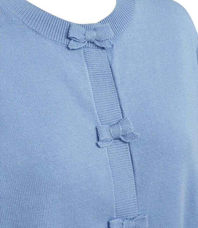 dames vest met strikjes "Tessa" blauw FreeQuent