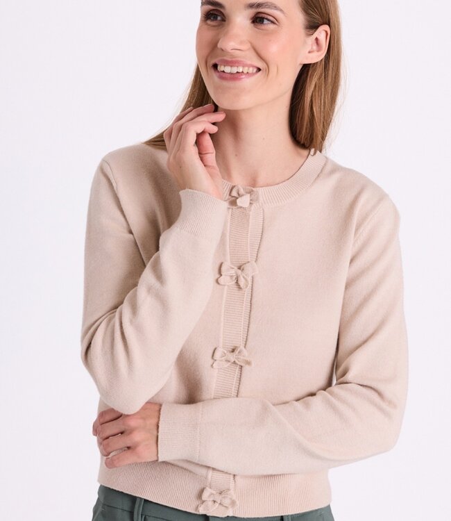 dames vest met strikjes "Tessa" blauw FreeQuent