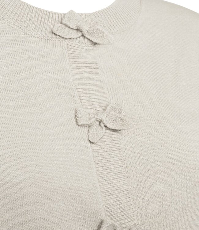 dames vest met strikjes "Tessa" beige FreeQuent