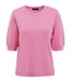 gebreide dames trui korte mouw en nopjes roze Brandtex
