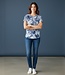 dames blouson stipjes- print blauw Marinello