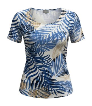 Marinello dames t- shirt varen- print blauw Marinello