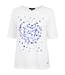 dames t- shirt effen met bloemetjes opdruk wit Navigazione