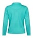 dames vest jasje met rits en structuur aqua Sunday