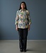 dames blouse met knopen krinkelstof orchidee 3/4 mouw Navigazione 50123-0005