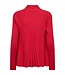 open dames vest plissé "Claudisse" rood FreeQuent