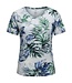 dames t- shirt safari- print blauw- groen Marinello
