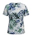 dames t- shirt safari- print blauw- groen Marinello