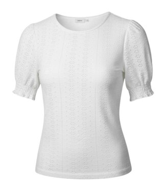 M.X.O. dames t- shirt broderie offwhite M.X.O.