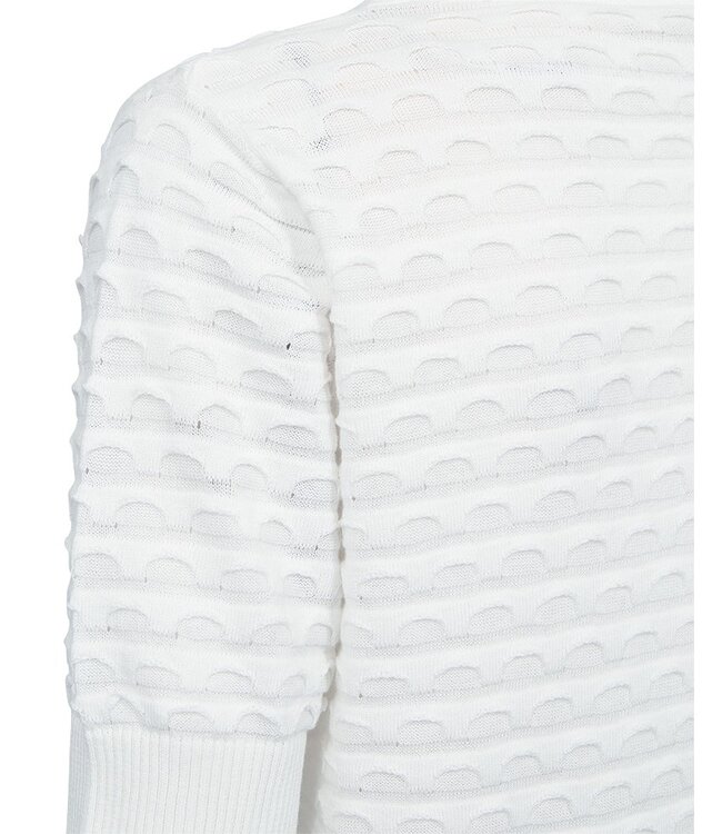 dames trui korte mouw relief Dodo offwhite FreeQuent