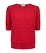 dames trui korte mouw relief Dodo rood FreeQuent