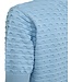 dames trui korte mouw relief Dodo blauw FreeQuent