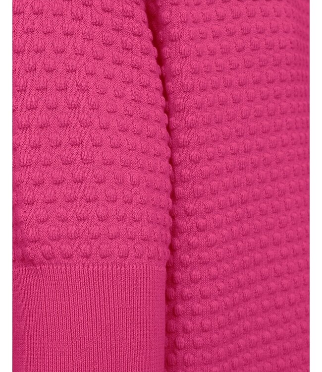 dames trui met nopjes "Dottie" dodo fuchsia- roze FreeQuent