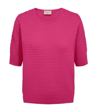 FreeQuent dames trui met nopjes "Dottie" dodo fuchsia- roze FreeQuent