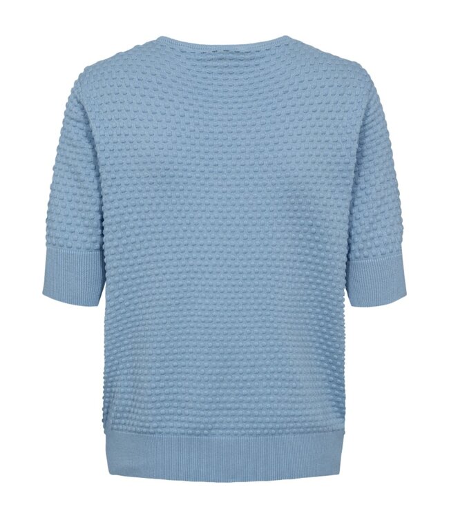 dames trui met nopjes "Dottie" dodo blauw FreeQuent