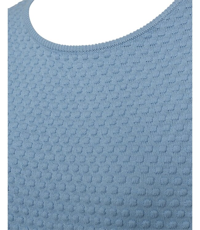 dames trui met nopjes "Dottie" dodo blauw FreeQuent