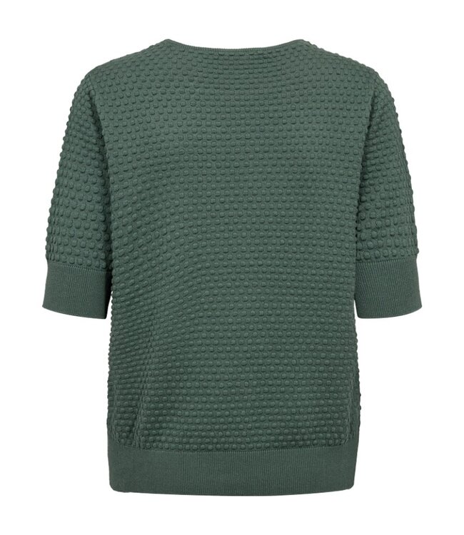 dames trui met nopjes "Dottie" dodo donkergroen FreeQuent