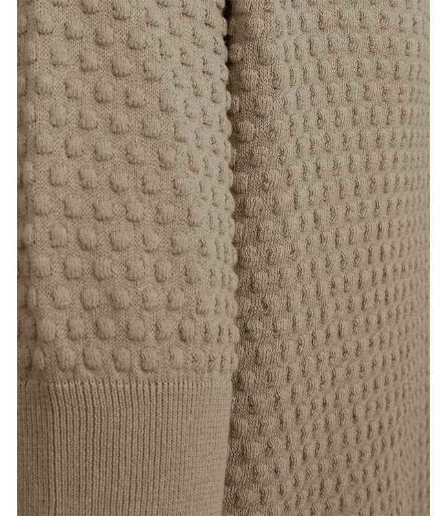 dames trui met nopjes "Dottie" dodo taupe FreeQuent