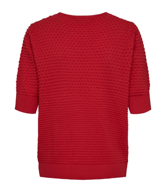 dames trui met nopjes "Dottie" dodo rood FreeQuent