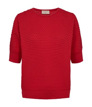 FreeQuent dames trui met nopjes "Dottie" dodo rood FreeQuent