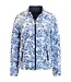 zomer jas dames reversible met print blauw Brandtex